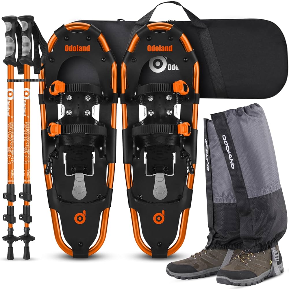 Odoland 4-In-1軽量スノーシューセット M Amazon | Odoland 4-In-1軽量スノーシューセット アルミ